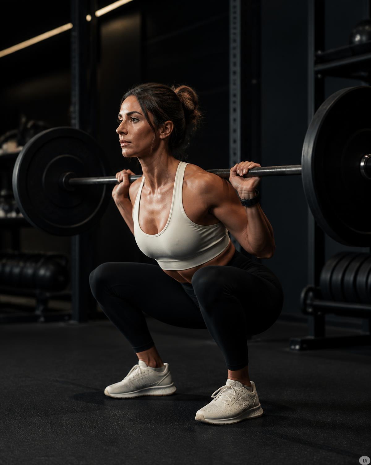 Barbell back squat analyzed by Rep Cam